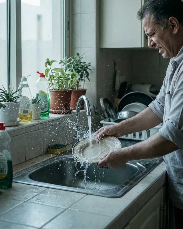 راس حنفية مطبخ دوار اسود